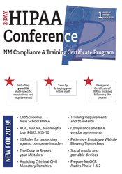 Two-Day HIPAA Conference -Compliance and Training Certificate Program - Joseph Borich III