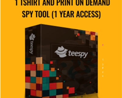 1 Tshirt and Print On Demand SPY Tool (1 YEAR ACCESS) - Teespy