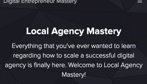 Donovan Williams – Local Agency Mastery 2018