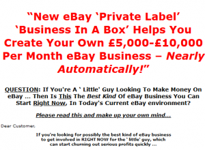 Mark Wallace - The eBayer’s Private Label Business In A Box